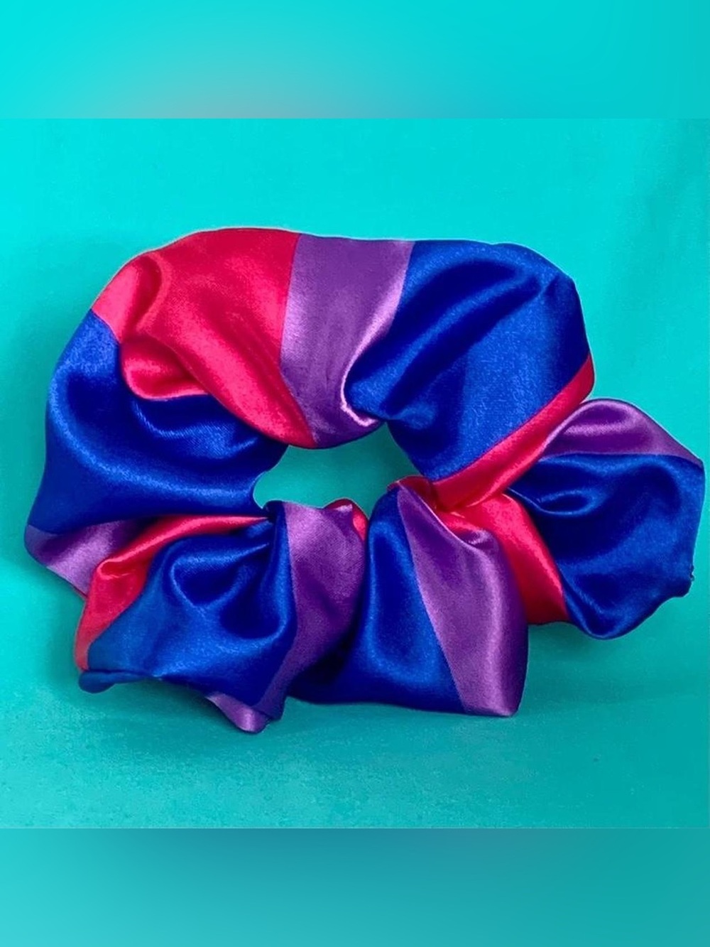 Bisexual Flag Oversized Satin Scrunchie Bi Flags Pattern Pride Parade outfit